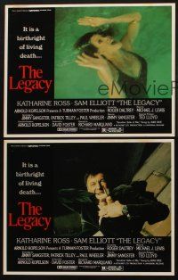 3h825 LEGACY 3 LCs '79 Katharine Ross, Sam Elliot, woman drowning & man stuck by arrow!