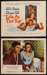 3h320 LIFE AT THE TOP 8 int'l LCs '66 Laurence Harvey, sexy Jean Simmons & Honor Blackman!