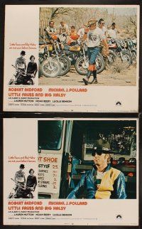 3h325 LITTLE FAUSS & BIG HALSY 8 LCs '70 Robert Redford & Michael J. Pollard, great biker images!