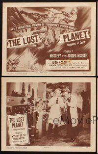 3h765 LOST PLANET 4 chapter 1 LCs '53 Judd Holdren as Fighting Rex Barrow, sci-fi serial!