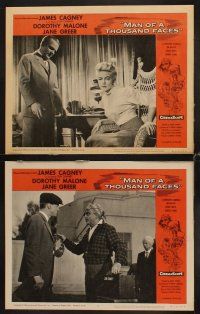 3h337 MAN OF A THOUSAND FACES 8 LCs R64 James Cagney as Lon Chaney Sr., Dorothy Malone, Jane Greer