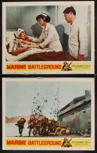 3h342 MARINE BATTLEGROUND 8 LCs '66 Jock Mahoney, big tough daring Marines, Southeast Asia ablaze!