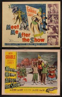 3h349 MEET ME AFTER THE SHOW 8 LCs '51 sexy dancer Betty Grable, Macdonald Carey, Eddie Albert!