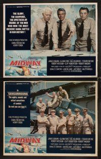 3h352 MIDWAY 8 LCs '76 Charlton Heston, Henry Fonda, WWII naval battle!