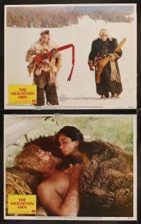 3h358 MOUNTAIN MEN 8 LCs '80 Charlton Heston & Brian Keith, together they're dynamite!