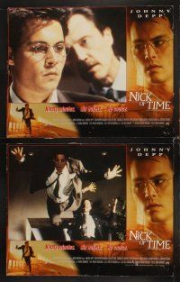 3h371 NICK OF TIME 8 LCs '95 Johnny Depp, Christopher Walken, directed by John Badham!