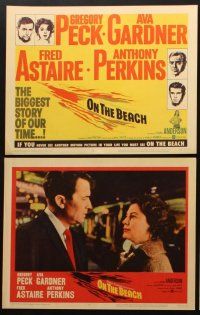 3h387 ON THE BEACH 8 LCs '59 Gregory Peck, Ava Gardner, Fred Astaire, directed by Stanley Kramer!