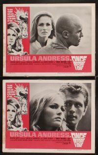 3h388 ONCE BEFORE I DIE 8 LCs '66 sexy Ursula Andress, violent act committed in the name of war!