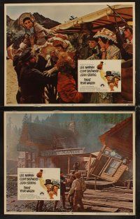 3h399 PAINT YOUR WAGON 8 LCs '69 Clint Eastwood, Lee Marvin, Jean Seberg, Ray Walston