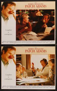 3h402 PATCH ADAMS 8 LCs '98 doctor Robin Williams, Monica Potter, laughter is contagious!