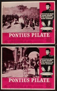 3h416 PONTIUS PILATE 8 LCs '67 Ponzio Pilato, Jean Marais, Jeanne Crain, John Drew Barrymore