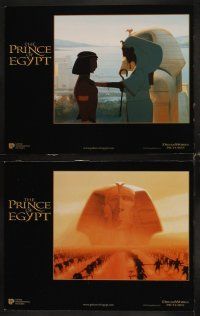 3h421 PRINCE OF EGYPT 8 LCs '98 Dreamworks historical cartoon with Moses & Rameses!