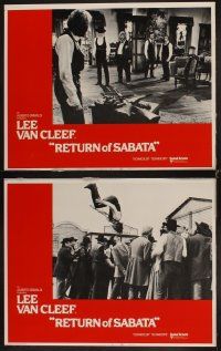 3h430 RETURN OF SABATA 8 LCs '71 Lee Van Cleef spaghetti western sequel, great images!