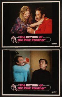 3h432 RETURN OF THE PINK PANTHER 8 LCs '75 Peter Sellers as Inspector Clouseau, Blake Edwards!