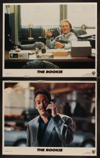 3h441 ROOKIE 8 LCs '90 Clint Eastwood directs & stars with Charlie Sheen, Raul Julia!