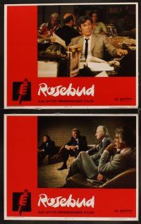 3h442 ROSEBUD 8 LCs '75 Peter O'Toole, Richard Attenborough, directed by Otto Preminger!
