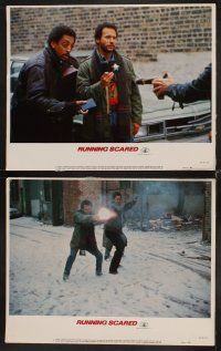 3h446 RUNNING SCARED 8 LCs '86 Gregory Hines & Billy Crystal are Chicago's finest!