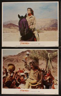 3h644 SAHARA 7 LCs '84 Lambert Wilson, Horst Buchholz, sexy Brooke Shields in the desert!