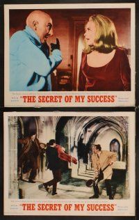 3h454 SECRET OF MY SUCCESS 8 LCs '65 sexy Shirley Jones, Honor Blackman, Stella Stevens