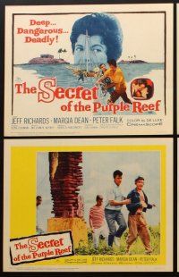3h455 SECRET OF THE PURPLE REEF 8 LCs '60 adventure 40 fathoms down in shark-infested waters!