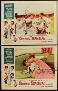 3h646 SERGEANT DEADHEAD 7 LCs '65 Frankie Avalon, Deborah Walley, Buster Keaton, Cesar Romero