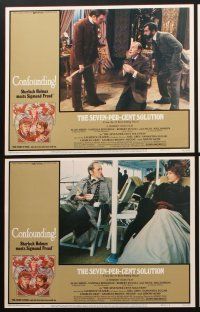3h458 SEVEN-PER-CENT SOLUTION 8 LCs '76 Alan Arkin, Robert Duvall, Redgrave, Struzan border art!