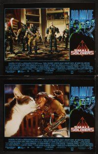 3h471 SMALL SOLDIERS 8 LCs '98 Joe Dante CG cartoon with animated toys, Kirsten Dunst!