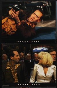 3h692 SNAKE EYES 6 LCs '98 Nicolas Cage, Gary Sinise, sexy Carla Gugino, Brian De Palma directed!