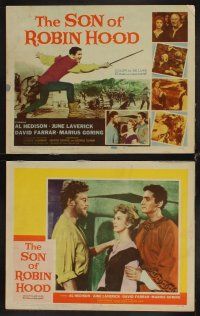 3h473 SON OF ROBIN HOOD 8 LCs '59 David Hedison, June Laverick is his daughter!