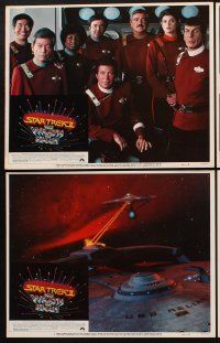 3h483 STAR TREK II 8 LCs '82 The Wrath of Khan, William Shatner, Ricardo Montalban, sci-fi sequel!