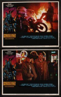 3h491 STREETS OF FIRE 8 LCs '84 Michael Pare, Diane Lane, rock 'n' roll, directed by Walter Hill!