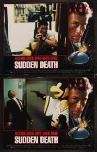 3h495 SUDDEN DEATH 8 LCs '95 Jean-Claude Van Damme, Powers Boothe, action goes into overtime!
