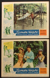 3h499 SUMMER HOLIDAY 8 LCs '63 Cliff Richard, sexy Lauri Peters, directed by Peter Yates!