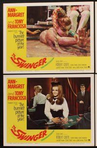 3h503 SWINGER 8 LCs '66 great images of super sexy Ann-Margret, Tony Franciosa, Yvonne Romain