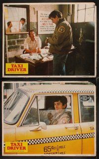 3h508 TAXI DRIVER 8 LCs '76 Robert De Niro, Jodie Foster, Paul Schrader Martin, Scorsese classic!