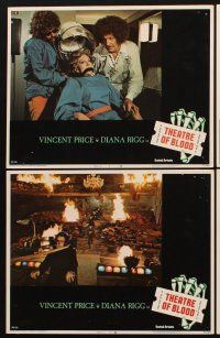 3h654 THEATRE OF BLOOD 7 LCs '73 great images of psychotic actor Vincent Price!