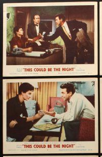 3h699 THIS COULD BE THE NIGHT 6 LCs '57 sexy Jean Simmons, Paul Douglas & Anthony Franciosa!