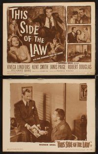3h524 THIS SIDE OF THE LAW 8 LCs '50 Viveca Lindfors, Kent Smith, Janis Page, tricked & treacherous
