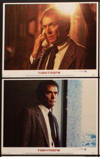 3h528 TIGHTROPE 8 LCs '84 Clint Eastwood is a cop on the edge, Genevieve Bujold, Dan Hedaya!
