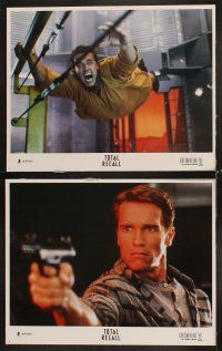3h539 TOTAL RECALL 8 LCs '90 Paul Verhoeven, Arnold Schwarzenegger, Sharon Stone!