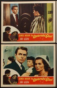 3h701 UPTURNED GLASS 6 LCs '48 close up of the screen's great romantic star James Mason!