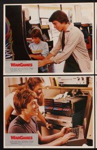 3h567 WARGAMES 8 LCs '83 teen Matthew Broderick plays video games to start World War III!