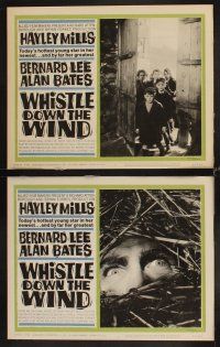 3h578 WHISTLE DOWN THE WIND 8 LCs '62 Bernard Lee, Hayley Mills, directed by Bryan Forbes!