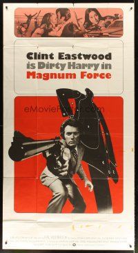 3j317 MAGNUM FORCE int'l 3sh '73 Clint Eastwood is Dirty Harry pointing his huge gun!