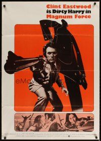 3j323 MAGNUM FORCE Aust 1sh '73 Clint Eastwood is Dirty Harry pointing his huge gun!