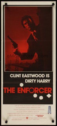 3j360 ENFORCER Aust daybill '76 photo of Clint Eastwood as Dirty Harry by Bill Gold!