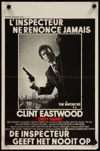 3j378 ENFORCER Belgian '76 great artwork image of Clint Eastwood as Dirty Harry!