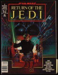 3j154 RETURN OF THE JEDI Marvel Super Special 27 comic book '83 George Lucas's sci-fi classic!