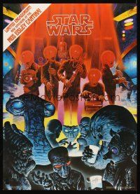3j022 STAR WARS Factors signed commercial poster '77 by artist Bill Selby, George Lucas classic!