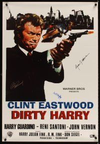3j311 DIRTY HARRY signed REPRO w/COA '80s by Clint Eastwood, Andy Robinson & Lalo Schifrin!